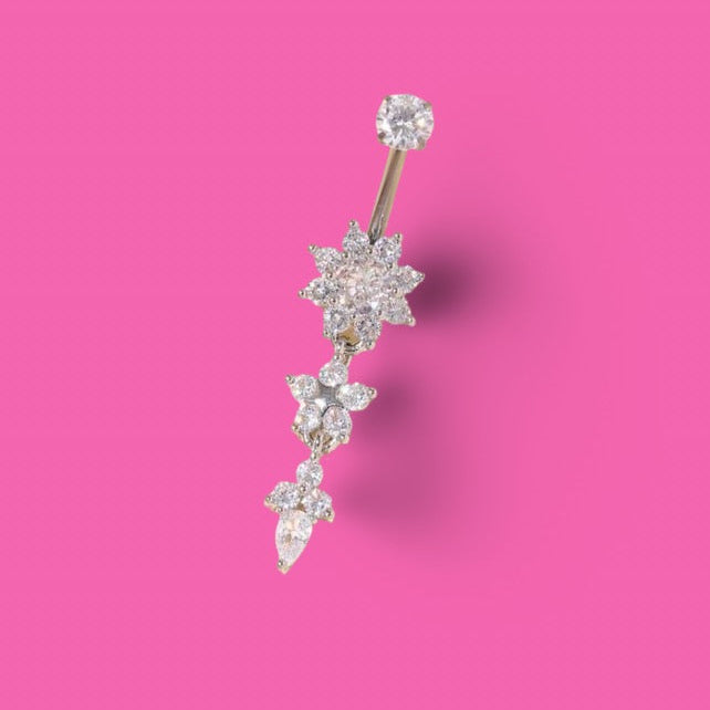 Crystal Bloom Belly Ring