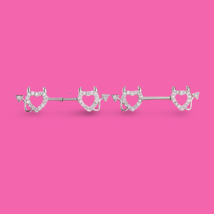 💗 Heartbreaker Nipple Rings