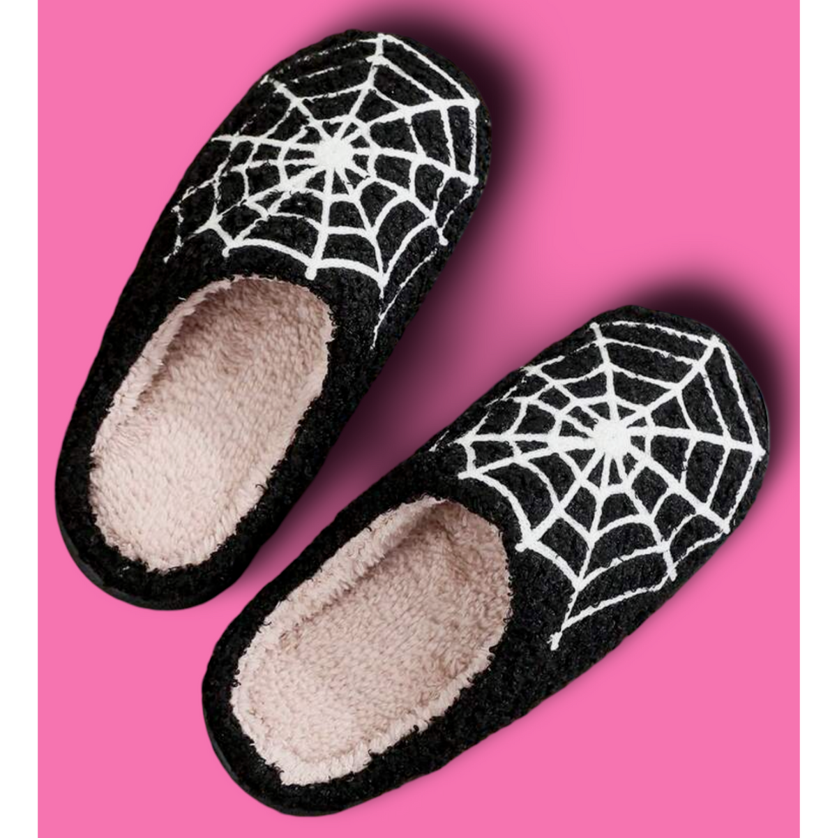 Men's Spooky Spiderweb Slippers 🕸️