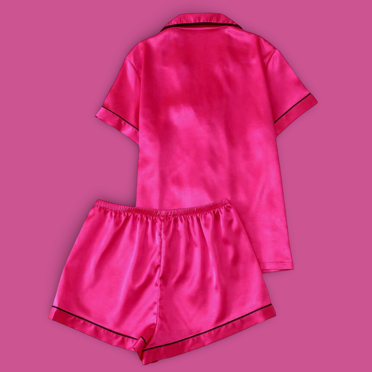 Pink Satin Pajama Set 🎀