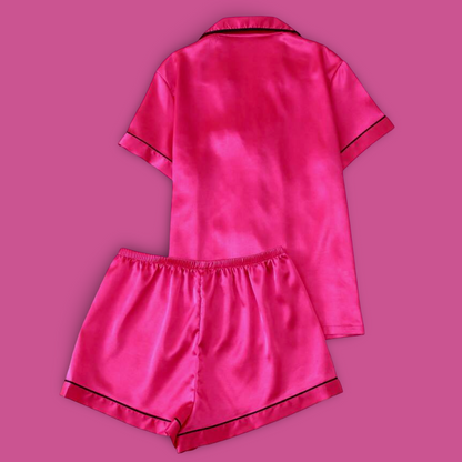 Pink Satin Pajama Set 🎀