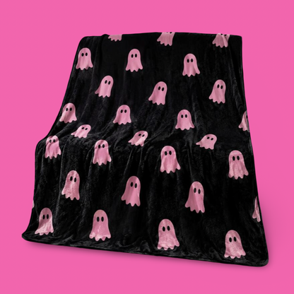 💓 Spooky Pink Ghost Blanket