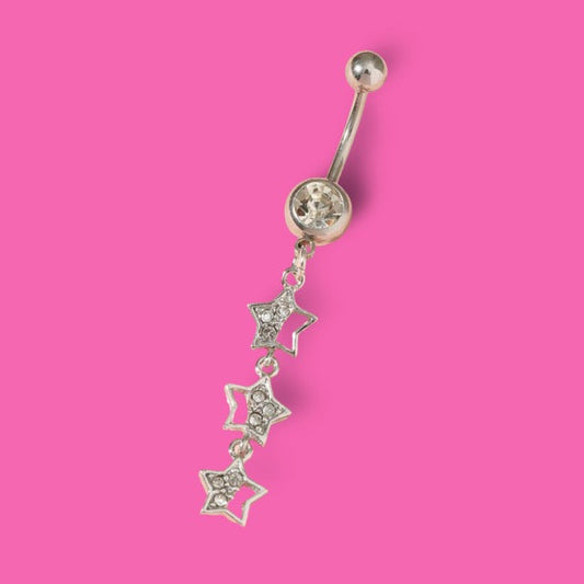 Triple Star Belly Ring