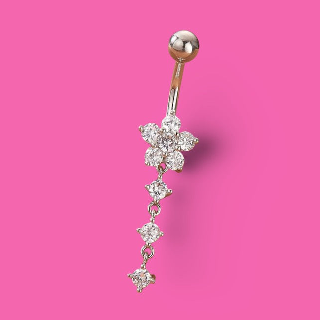 Crystal Cascade Belly Ring