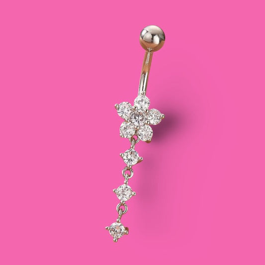Crystal Cascade Belly Ring
